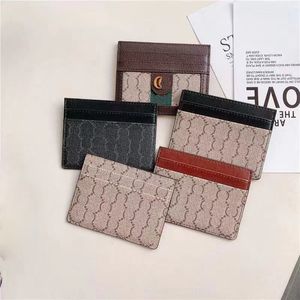 Whilesale Diseñador Titular de la tarjeta Hombres Mujeres Abeja Tigre Serpiente Titulares de tarjetas Piel de cordero negra Mini carteras Monedero bolsillo Interior Ranura Bolsillos Bolso pequeño de cuero genuino