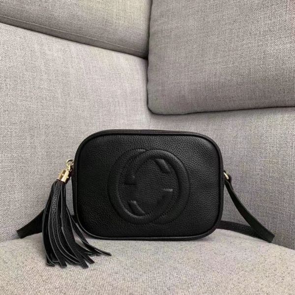 sacs de créateurs de luxe sac à bandoulière à une épaule à la mode et classique polyvalent litchi à motifs gland sac photo noir pu matériel