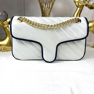 Designers de luxe Sacs Sac à bandoulière diagonale Chaînes rétro Sacs à main en cuir Fille Mode Cross Body Imprimé Femmes Fourre-tout Classique Bandoulière Embrayage bagpalace 9 Couleurs