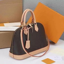 luxe ontwerpers tassen Avondtassen Speedy ALMA BB shell tas dames handtas lederen bloem Reliëf schouder damestassen crossbody topbag Messenger handtassen M53151