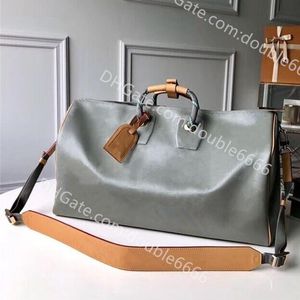 sacs de créateurs de luxe sac polochon haute capacité femmes fourre-tout de voyage hommes Boston sacs à main toile enduite valise en cuir souple bagages 43886