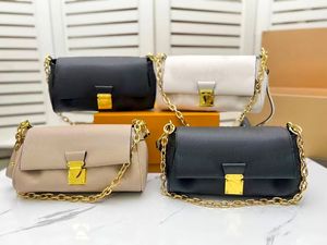 Satchel Luxurys Designers Baguette M45859 Sacs à bandoulière Mode célèbre Femmes Rabat Sacs à main à chaîne classique en gros Voyage Portefeuilles d'épaule Pochette Sacs à bandoulière