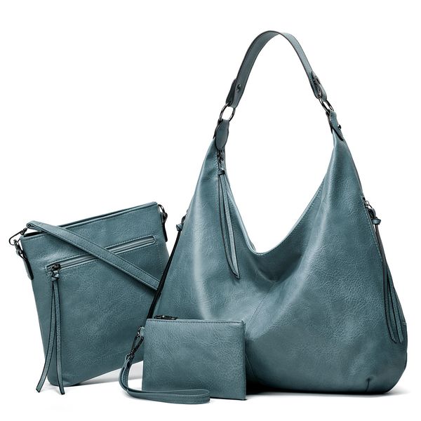 Bolsos de diseñador de lujo Bolso de cuero suave de PU para mujer Bolsos de mano Nueva moda Bolso de relación entre madre e hijo Bolsos portátiles de gran capacidad Carteras cuadradas para axilas