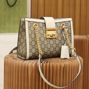 Groothandel Luxe Designer Schoudertassen Boodschappentas Dames Square Lock Canvas Echt leer Strikstrepen Verontruste modehandtas 10A Modetas Dhgate Bag