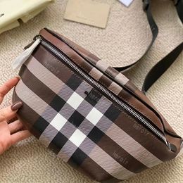 Sacs de créateurs de luxe Sacs Vintage Check Ceinture de poitrine en cuir Sac banane Fanny Pack Sonny Vintage Bumbag Fourre-tout Portefeuille Taille Classic Stripe Hommes Femmes Sac à main Épaule