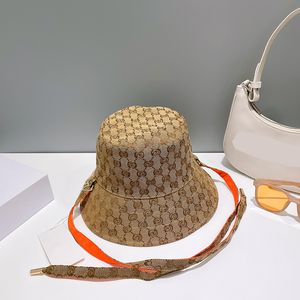 Luxury's Designers Emmer hoeden klassieke brede rand met solide kleur volledige afdrukbrief Zonzon hoeden dubbelzijds draagbare trend reizen buckethats honderd hoed