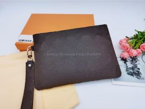 Diseñadores de lujo Bolsa de documentos de negocios Carteras de bolsos para hombres Bolsos de cuero Bolsos de embrague Cartas de alta calidad Monederos de tarjetas de crédito Bolso de hombre casual 4 colores