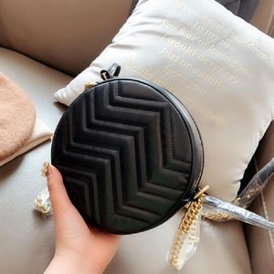 Luxurys designers cercle sac à bandoulière 2020 vendu femmes marque originale mode marron en cuir véritable rond sacs à main sacs à main sho2738