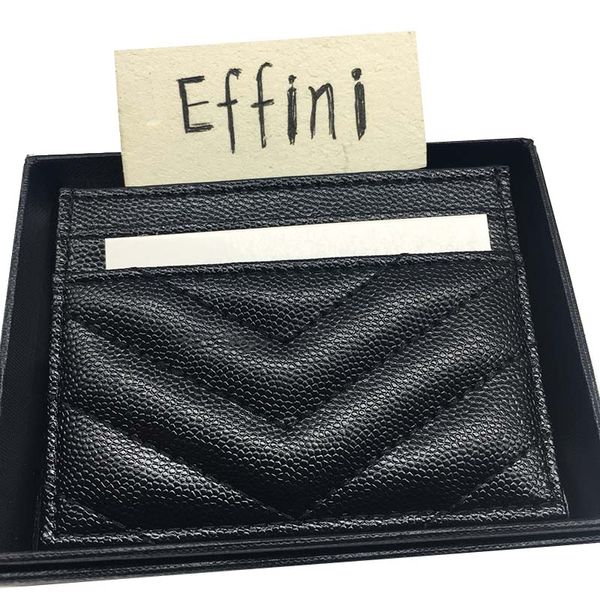 Designer porte-cartes de crédit Mini portefeuilles Designers femme porte-monnaie EFFINI mode luxe porte-cartes en cuir véritable porte-cartes étui sacs Accessoires