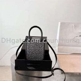 Luxurys Designers Nylon diamant totes Sac à bandoulière avec éléments ornés de cristal bobo sacs à main sacs à main pour femmes mode Crossbody sac à main pochettes portefeuille