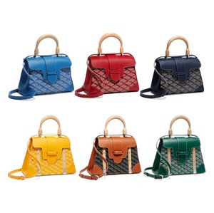 Sac à main de luxe de qualité supérieure Embrayage Saigon Sac de créateur Sac fourre-tout en cuir véritable Poignée de sac à main pour femme Sacs à bandoulière peints Pochette pour hommes Bandoulière Même sablier 10A sac