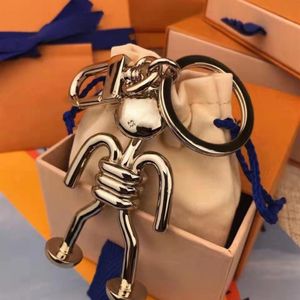 Luxurys diseñadores llavero Astronauta esqueleto hombre llaveros moda versátil tendencia conjunto boutique llaves cadena Atmósfera adecuada fo255P