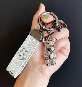 Designers Porte-clés Porte-clés de voiture Couleur unie monogrammé Porte-clés Ours