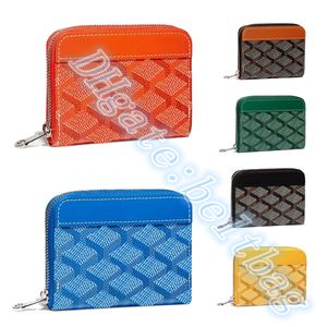 Luxurys Designers Leather Purse card holder MINI fashion wallet Hommes Portefeuilles Porte-clés Porte-monnaie Poche à monnaie Fermeture à glissière intérieure Fente pour carte de crédit Mini Short Square travel