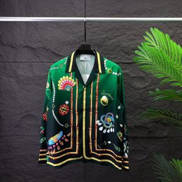 Luxurys diseñadores camisas de vestir para hombres hombres casuales de manga larga camisa de algodón hombres talla de talla más delgada hommea36