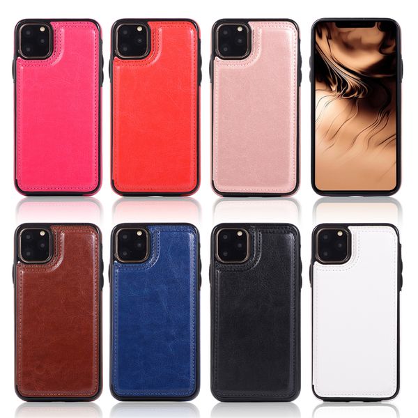 Luxurys Designers funda para teléfono móvil para iPhone14 funda con estampado de caballo loco Apple 13PRO funda de protección de tarjeta de inserción de piel de palo creativo 12