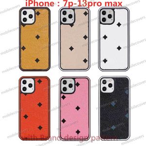 Designers de luxe Coques de téléphone Paquet de bord double couleur Pour Iphone 14 14pro 13Pro Max cas 11ProMax X Xs Xr 13 12promax original mat mc lettre m logo