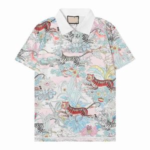 Luxurys Designers Summer Mens Drees Drees Fashion Cotton Polo Shirt Men Tal Collar Celar Casual Social Style Giraffe Brand Printing Man Polos Tops 100%CottonM-3XL