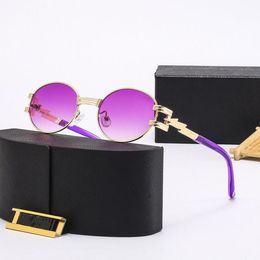 Luxurys Designers Lunettes de soleil pour femmes hommes violets sexy comme Lisa Beach Street Driving Womens