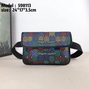 Diseñadores de lujo Bolsa de cintura Moda Cuero Fanny Pack Lona de cuero Fanny Pack Necesidad de viaje Unisex Pecho Bag2647