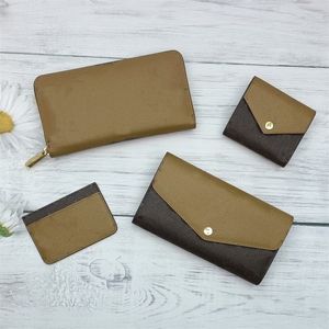 Luxurys Designers Wallet Brand Short Long Mans Wallets Tas Holder Draag dames Pocket Single Zipper Holders Money Cards Coins Mins Men Men Lederen Purse