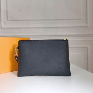 Diseñadores de lujo Bolso de embrague con cremallera Carteras de mujer Bolsas de pulsera Bolsas de lona recubiertas Monedero Monedero Almacenamiento diario