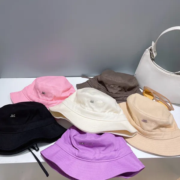 Luxurys Desingers Sombrero ajustado de mujer para hombre Gorras de ala de pescador de moda Transpirable Sombra informal Playa de verano Sombrero de copa plana 7 colores e Cómodo, suave y transpirable