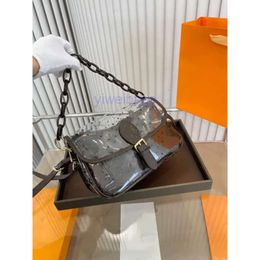 Luxurys Diane Beach Toes Bag Designer kussentas portemonnees Dames Crosmetische tas Transparante doos PVC Jelly Clear Handtas Card Tas Wallet Pouch