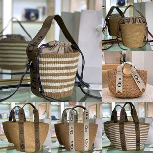 Luxe Mode Designer Tassen Dames Rieten Geweven Vrouwelijke strandbakken Stro lederen handtassen Dame Dames Cross body Tote Schoudertas handtas Tas Rugzak boodschappentas