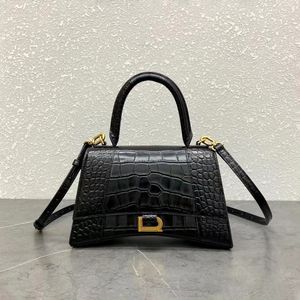 sac à main de luxe Sablier en cuir véritable Pochettes Bandoulière pour femme Even Bags fourre-tout de mode Portefeuille homme design motif crocodile Metal B Hasp Flap sacs de voyage