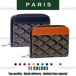 Luxurys Porte-monnaie en cuir véritable Titulaire de la carte d'origine MINI Portefeuille de designer Porte-monnaie pour hommes et femmes Poche entière Mini black227q