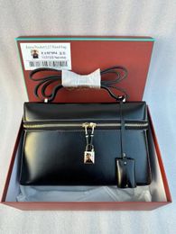 Luxury Bag Black Loro Piano Tote Bag Bags Extra Pocket Bolss Bolsas para hombres para hombres Crossbodos de maquillaje Mango de maquillaje 77