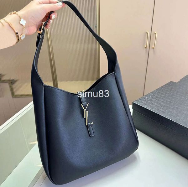 Luxurys Handbag le 37 Hobo le 5 A 7 Bolso de hombro Bolsas de diseño negro bolso de cuero para mujer Bucket Man Luggage Tofu Armpit Crossbody Fashion Bols