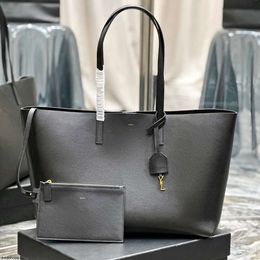 Luxurys Handbag Shop Diseñadores The Tote Bag Woman Mensor en el embrague de Go Bag Madre Blaya Negra Bolsa de hombro de la masa de vaca Bolsas de viajes