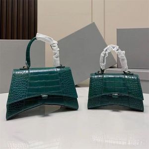 Luxe handtassen van hoge kwaliteit zandloper designer tas met dunne leren band effen kleur reizende sacoche enkele handgreep eenvoudige trendy schoudertas heren C23