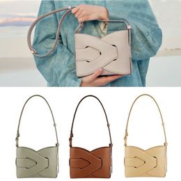 Luxurys Hoogwaardige handtassen Vrouw Crossbody Designer Nodde Stijlvolle onderarmzakken Vintage Tote Tas geweven lederen materiaal vrouwen zadeltas portemonnee portemonnee