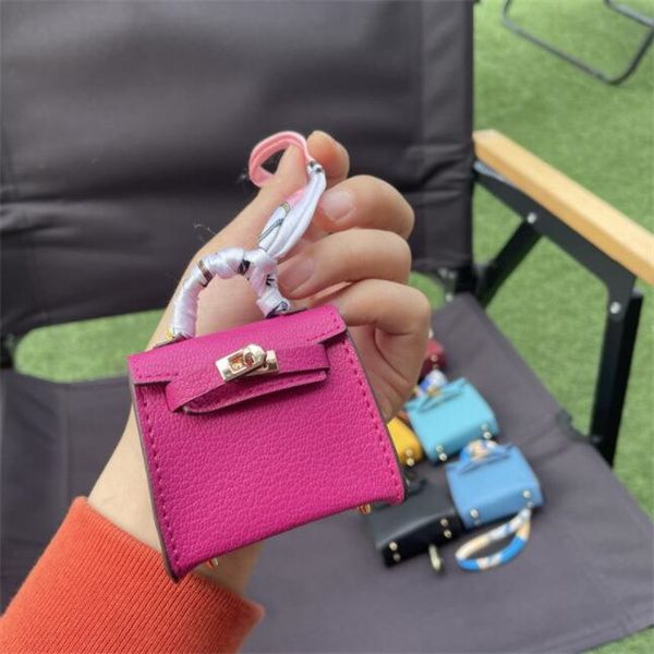 Luxurys clé sac à main crochet casque sac cintre accessoires mode mini cartable sac à main pour enfants pochette