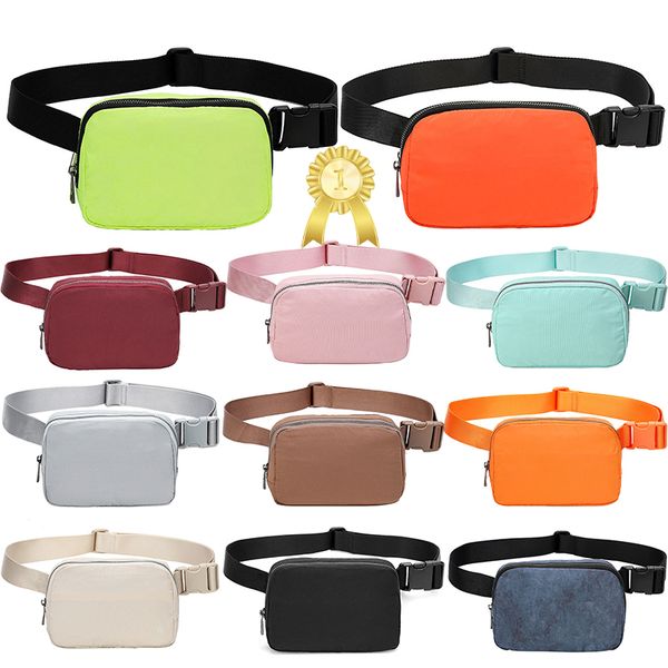 Luxurys Lulu Belt Bag Sports Taille Nylon Conçu pour les déplacements en plein air Bandoulière Poitrine 2L Capacité Femmes Hommes Plusieurs Compartiments Sacs à Bandoulière