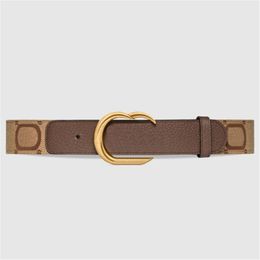 Luxurys Mens Belt Designers Belt echt lederen ceinture mode cintura breedte 4 cm tailleband gold dubbele letters gesp riemen