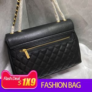 Luxurys Messenger CCs bolso con solapa bolsos de diseñador de lujo zuolan diseñador clásico última cadena de cuero patrón de palillo de dientes mujeres bolsos de hombro moda