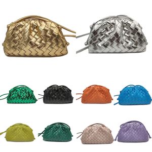 Luxury's mini zakjes handtassen 10a kwaliteitsontwerper schoudertas lederen zilver goud geweven hobo koppeling herenweekend zelfs make -up mode crossbody