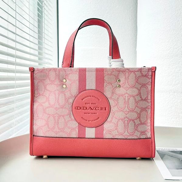 Luxurys Sac à main Designer Sac à main Field The Tote Sac Dempsey Femmes Shopper Pochette Voyage Sacs à bandoulière Lady Mens Embrayage Duffle Toile Cuir Bandoulière Rose Sac