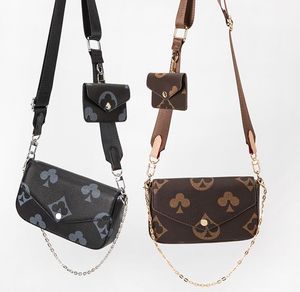 Luxurys Schoudertassen Lederen Dames Tas Hoge Kwaliteit Messenger Handtas Portemonnee Cross Body Chain Clutch Bags