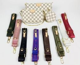 Luxury Sling Crossbody Tassen Handtassen Schouderbeurzen Designer Woman Mini Classic Flap Bags Clutch Serienummer 3 stks