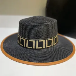 Luxurys Straw Hat Designer Bucket Hats Womens Fashion Fit Caps Mens Beanie Casquettes Sun Wide Brim Flat Hat F Beach Cap Strawhat 2304242D