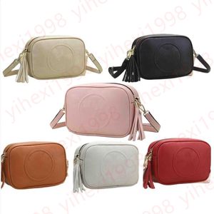 Luxe kwastje Soho Disco Designer tas Camera schoudertas portemonnee Dames clutch Wit lederen DHgate tas groothandel heren tote handtas reizen Crossbody tassen