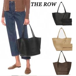 Luxurys The Row Designer Sac à bandoulière Womens Shopper Tote Sac à main Purse Pochette Men's Leather Underarm Sac Strap aisselle Mother Crossbody Clutch Weekend Diaper Bag