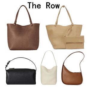 Luxurys The Row Lunch Box Shop Sac Femme Blanc Demi-Lune Designer Sac Park Fourre-tout Sac à main Seau Pochette Sacs Homme Véritable Cuir Bandoulière Embrayage Sac sous les bras