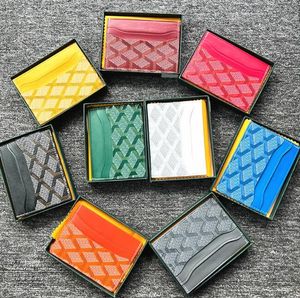 Luxurys Echt lederen portemonnee van topkwaliteit kaart gratis houder ontwerper enkele portemonnee Heren Dames Houders Munt Lambskin originele Mini Portefeuilles Sleutelvak Interieur Slot AA