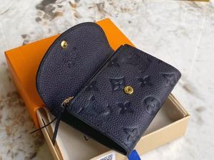 Luxurys Carteras Monedero Mujer Corta Victorine Monedero Grabado Monogramas Empreinte Classic Pallas Titular de la tarjeta Zippy Coin mini Monederos Con caja